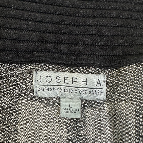 Joseph A. Preppy Women's Black and Cream Plaid Cardigan Sweater - Picture 9 of 10